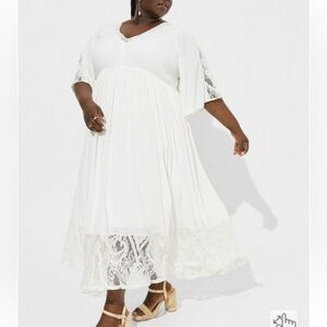 NWT torrid size 3 Gauze and lace festival dress